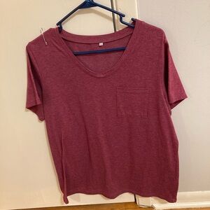Women's Burgundy Tee